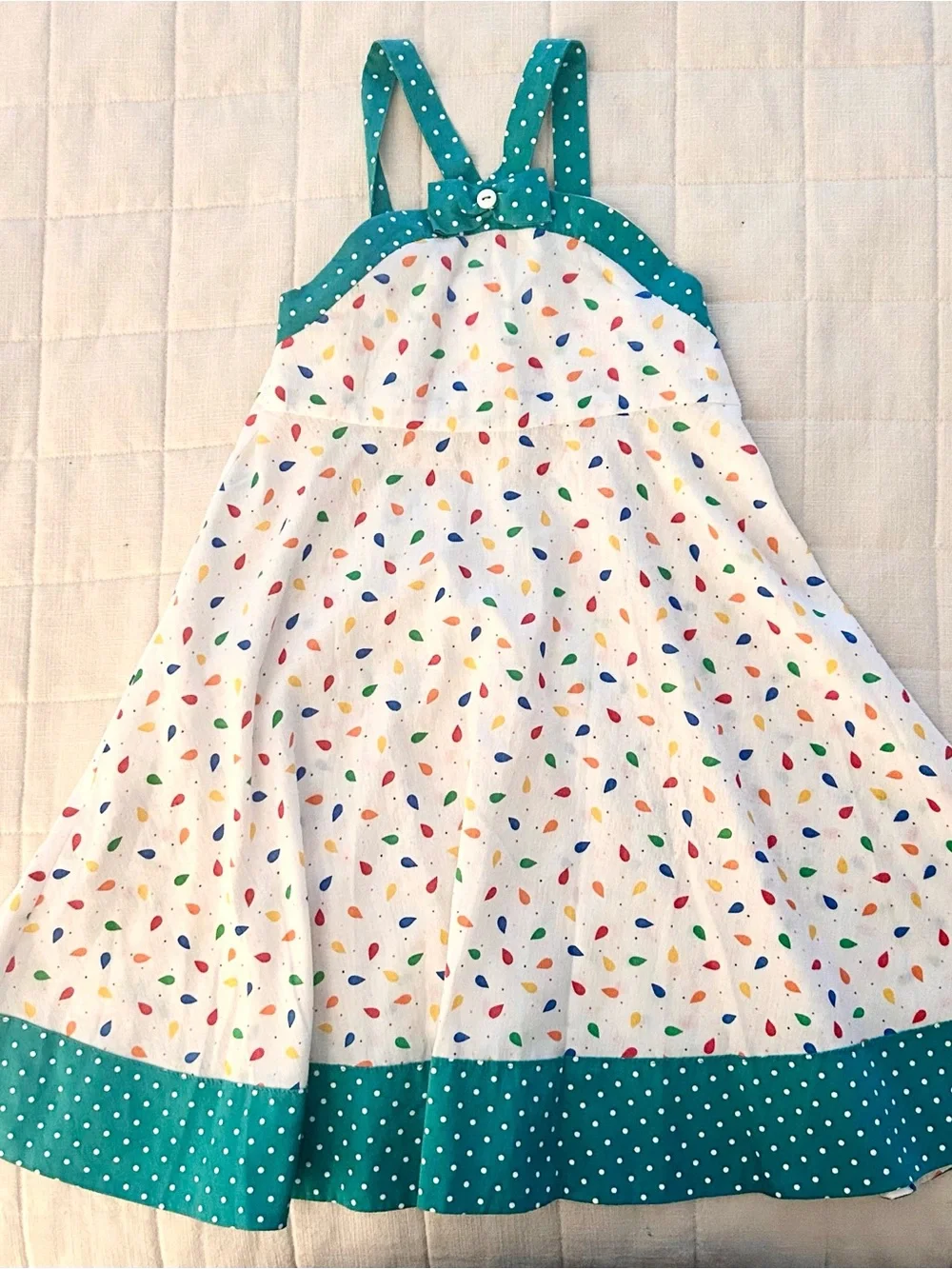 Vintage Cotton Girls Summer Dress